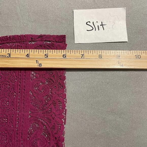 Cato Plus Size 18 20W Pink Lace Overlay Button Up Shirt Sheer Romantic Feminine - Picture 11 of 11